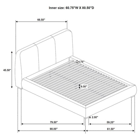 Mokena Panel Platform Bed - Furniture World