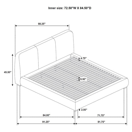 Mokena Panel Platform Bed - Furniture World