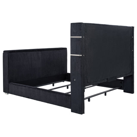 Tisdall Wingback TV Bed with Flame Visualizer - Furniture World