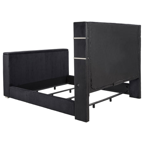 Tisdall Wingback TV Bed with Flame Visualizer - Furniture World