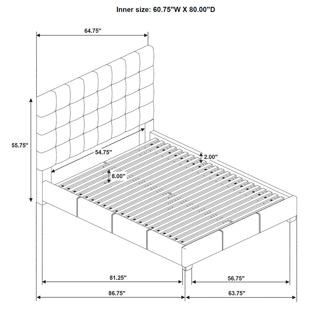 Medley Panel Platform Bed - Furniture World