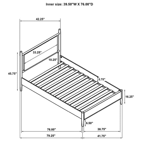 Mason Panel Platform Bed - Furniture World