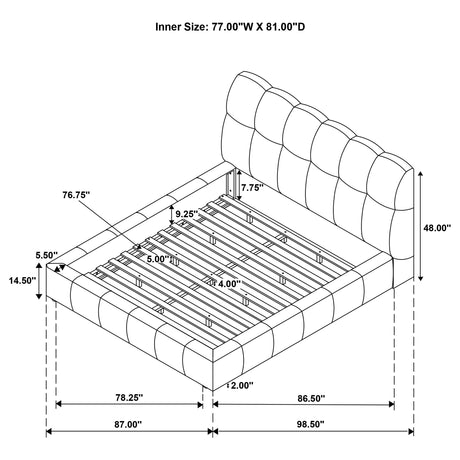 Nollet Panel Platform Bed - Furniture World