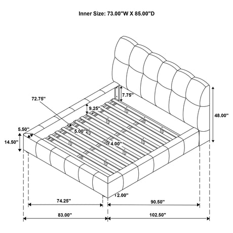 Nollet Panel Platform Bed - Furniture World