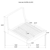 Rennes Wingback Platform Bed - Furniture World