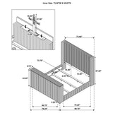 Centergrove Wingback TV Bed
