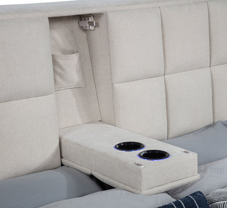 Dreux Panel Platform Bed - Furniture World