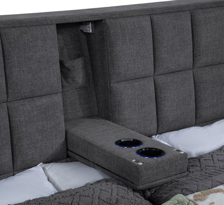 Dreux Panel Platform Bed - Furniture World