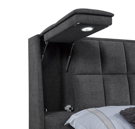 Dreux Panel Platform Bed - Furniture World