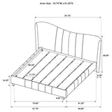 Evelyn Panel Platform Bed - Furniture World