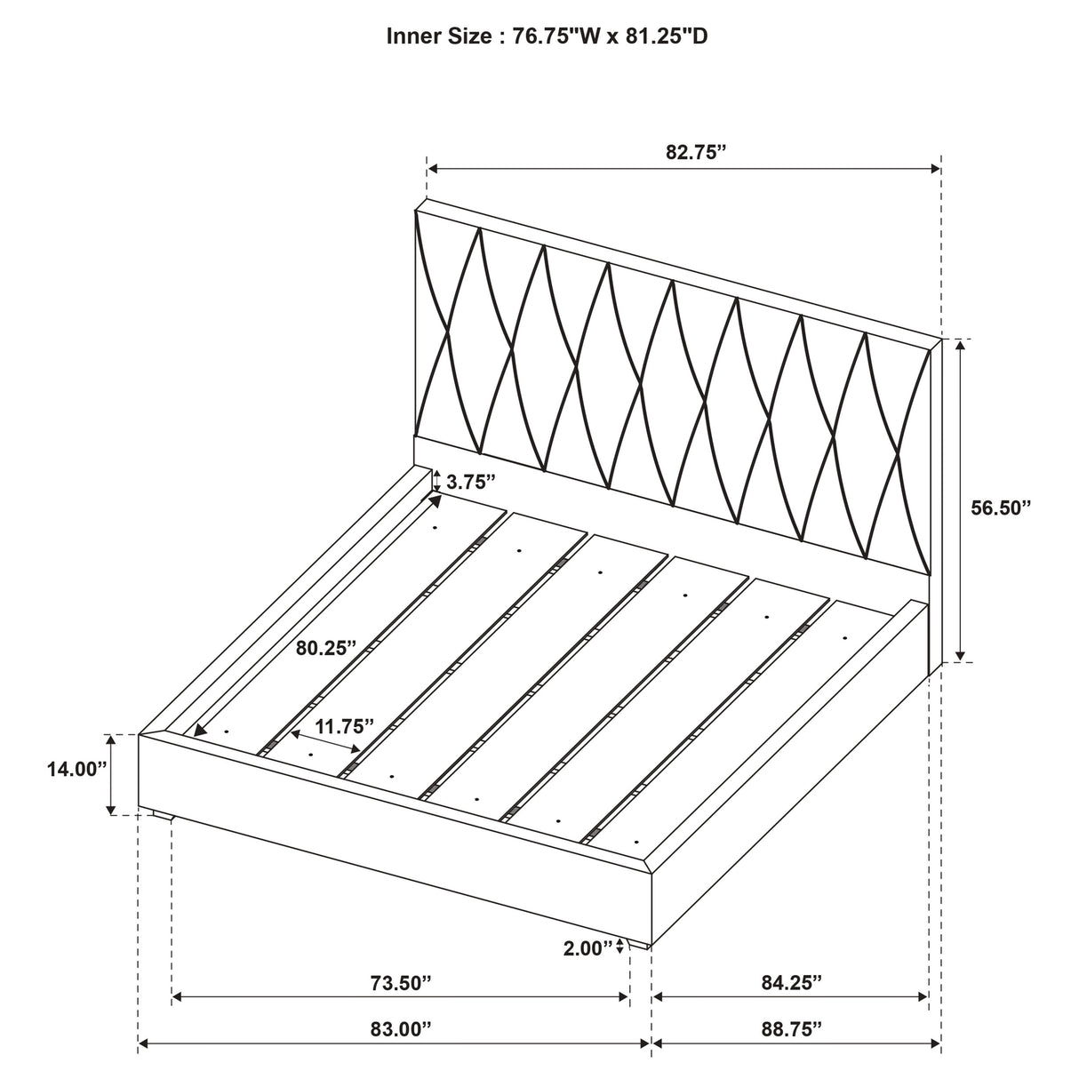 Delsea Panel Platform Bed - Furniture World