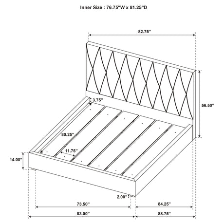 Delsea Panel Platform Bed - Furniture World