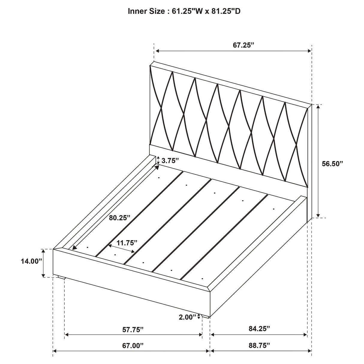 Delsea Panel Platform Bed - Furniture World