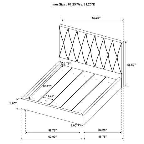 Delsea Panel Platform Bed - Furniture World