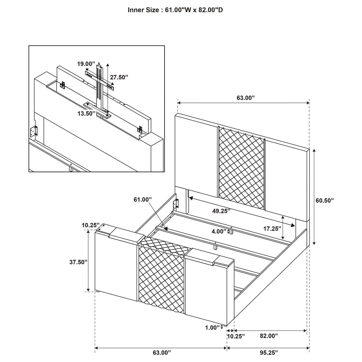Tara Panel TV Bed - Furniture World