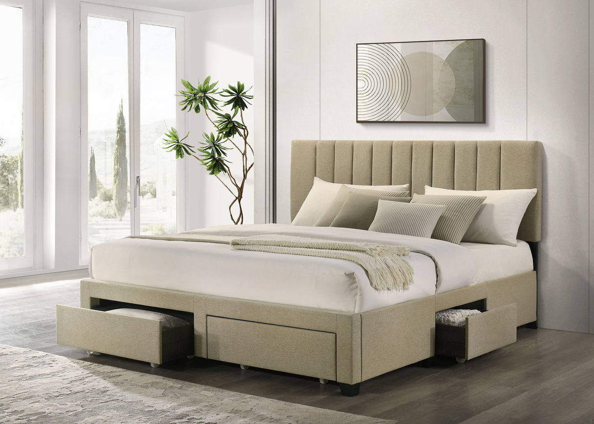 Wheatland Panel Platform Storage Bed - Furniture World