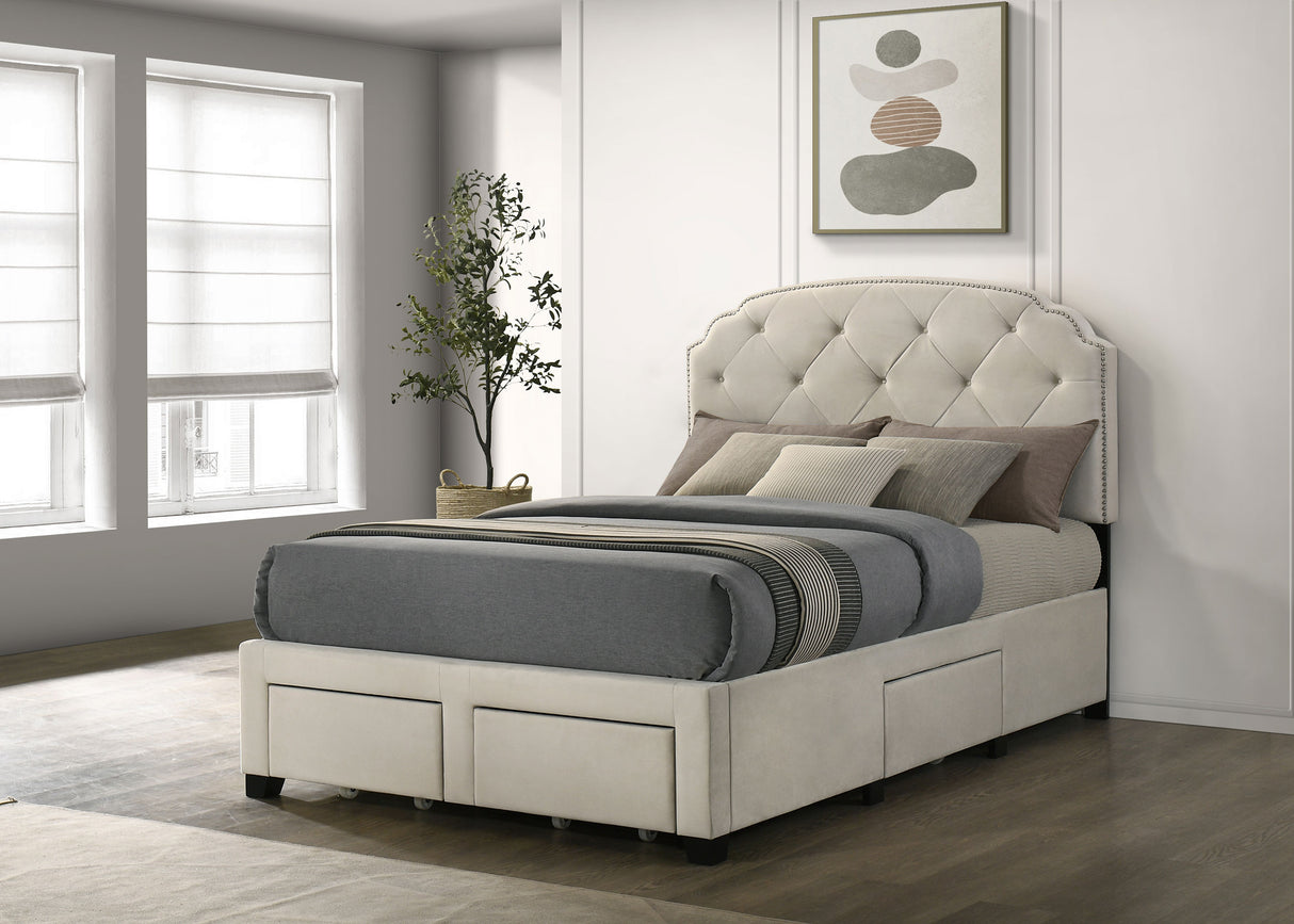 Marianna Panel Platform Storage Bed - Furniture World