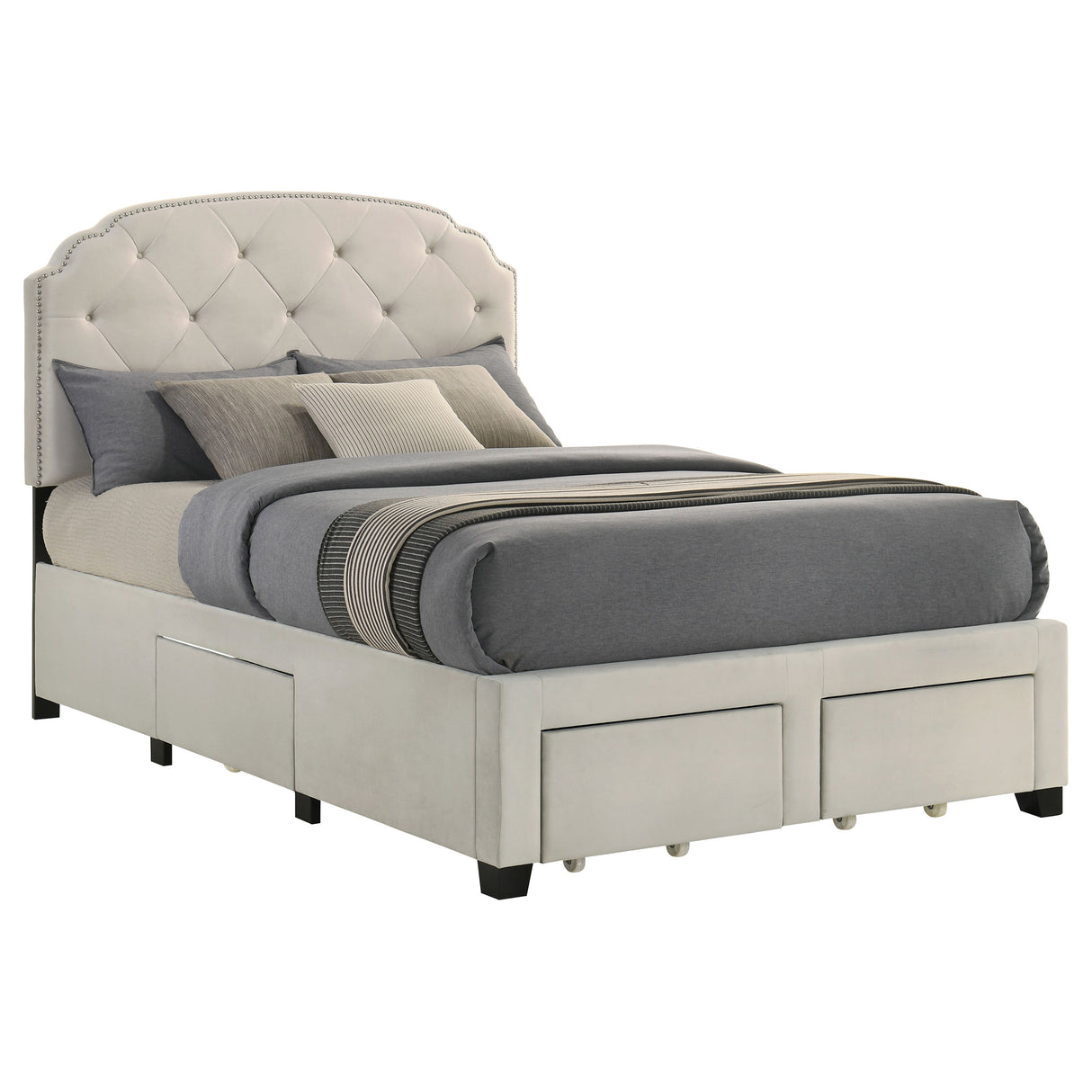 Marianna Panel Platform Storage Bed - Furniture World