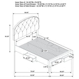 Marianna Panel Platform Storage Bed - Furniture World