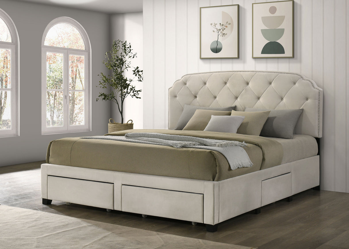 Marianna Panel Platform Storage Bed - Furniture World