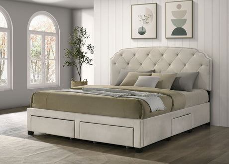 Marianna Panel Platform Storage Bed - Furniture World
