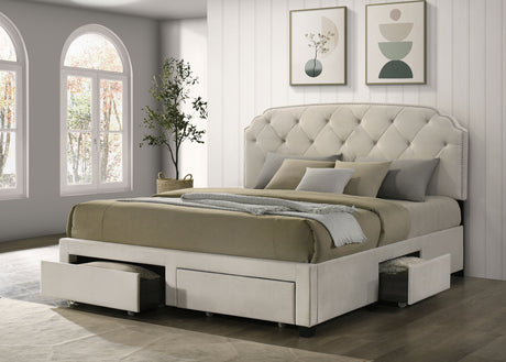 Marianna Panel Platform Storage Bed - Furniture World