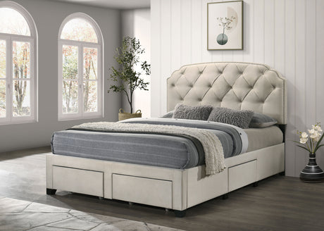 Marianna Panel Platform Storage Bed - Furniture World