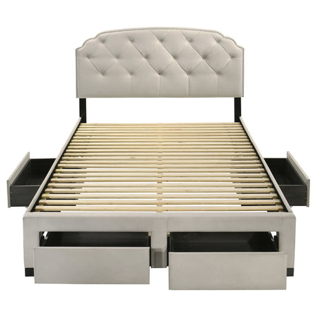 Marianna Panel Platform Storage Bed - Furniture World