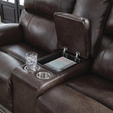 Crossplex Power Reclining Loveseat with Console