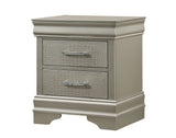 Crown Mark Amalia Nightstand in Silver image