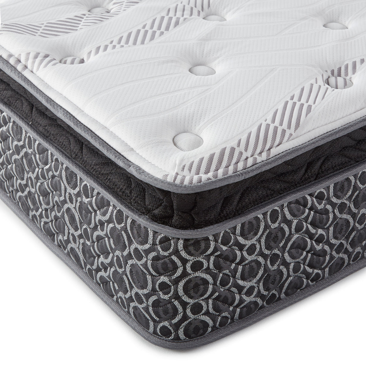 Hayes Medium Plush Pillow Top Hybrid Mattress - Furniture World