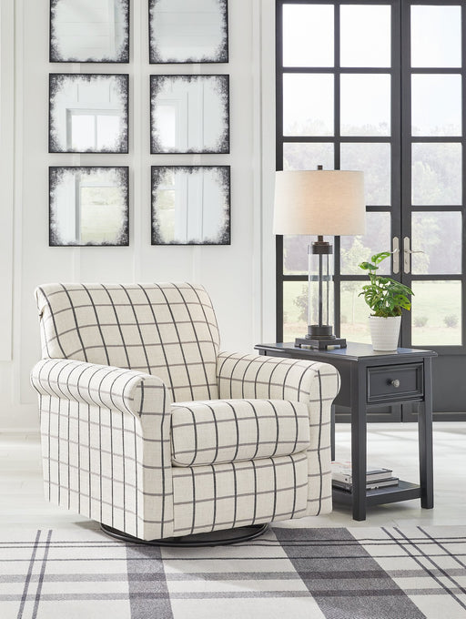 Davinca Swivel Glider Accent Chair - Furniture World