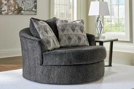 Biddeford Oversized Swivel Accent Chair - Furniture World