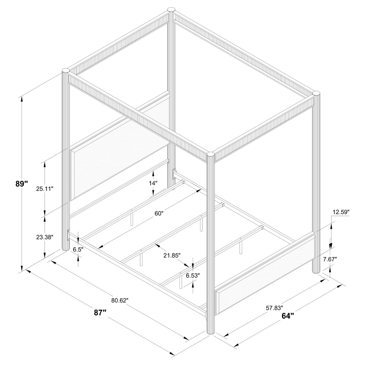 Zimmerlee Canopy Panel Bed - Furniture World