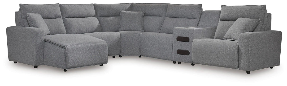 Modmax II Reclining Sectional with Chaise and Audio Console