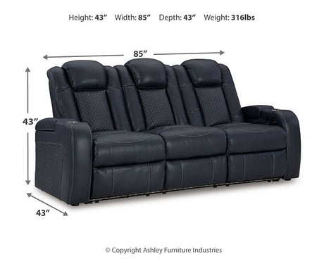 Fyne-Dyme Power Reclining Sofa - Furniture World