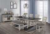 Crown Mark Maribelle Bench In Chalk/Grey