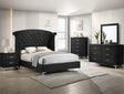 Crown Mark Furniture Lucinda 2 Drawer Nightstand in Black image
