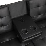 Eidsberg Futon Sofa Bed Orange, Grey, Brown, & Black