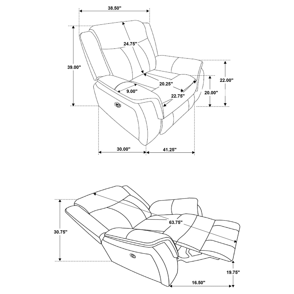 Lawrence Reclining Sofa Set