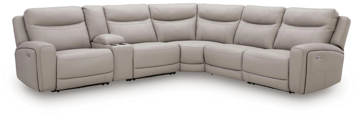 Gravier Power Reclining Sectional with Storage Console