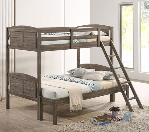 Flynn Bunk Bed Weathered Brown - Furniture World