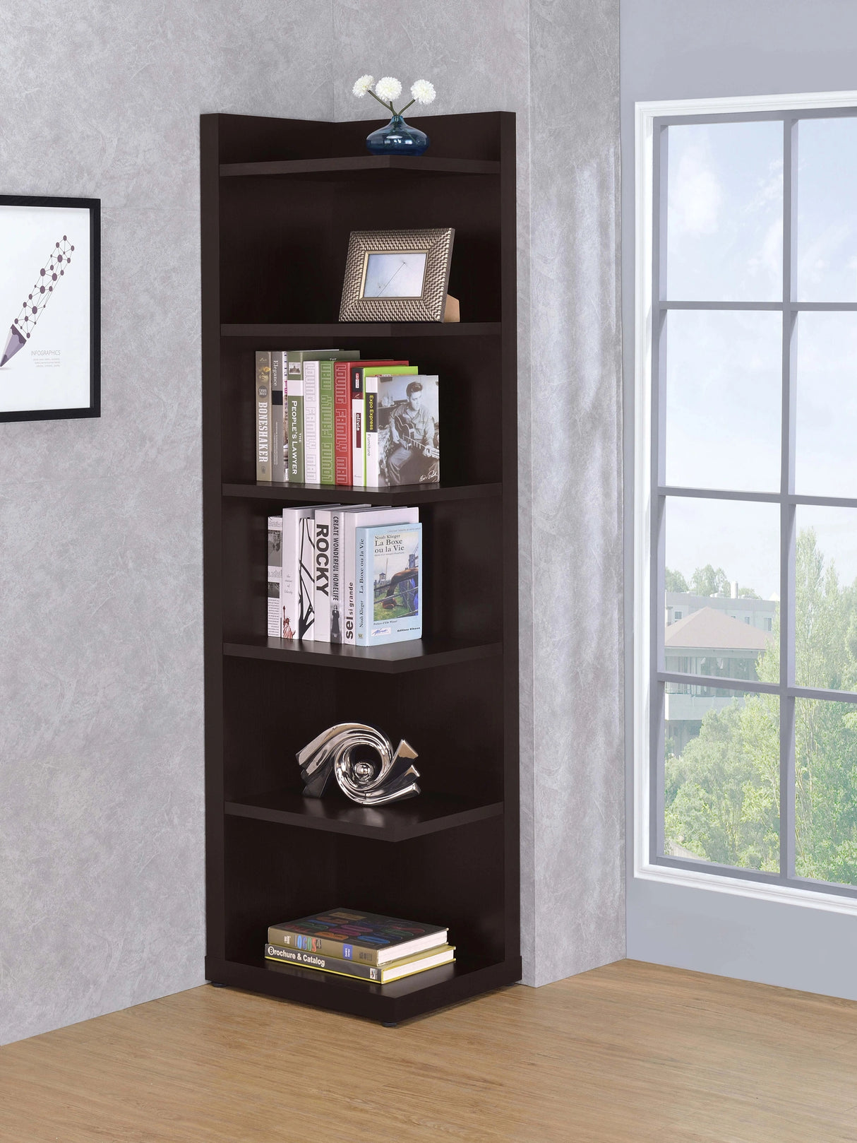 Alder Corner Bookcase