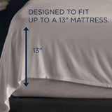 TEMPUR Rayon from Bamboo Sheet Set Cool Gray