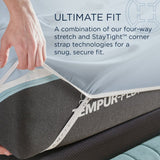 TEMPUR Luxe Egyptian Cotton Sheet Set Sleepy Blue