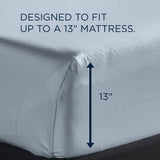 TEMPUR Luxe Egyptian Cotton Sheet Set Sleepy Blue