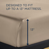 TEMPUR Luxe Egyptian Cotton Sheet Set Sandstone