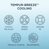 Tempur-Pedic Breeze Pillowcase Set - Sleepy Blue
