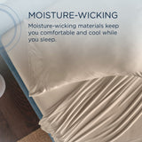 TEMPUR Rayon from Bamboo Sheet Set Sandstone