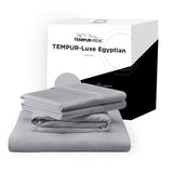 TEMPUR Luxe Egyptian Cotton Sheet Set Cool Gray